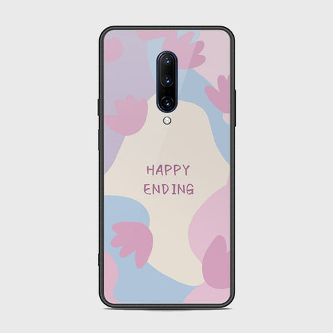 OnePlus 7 Pro Cover - Happy Series - HQ Ultra Shine Premium Infinity Glass Soft Silicon Borders Case