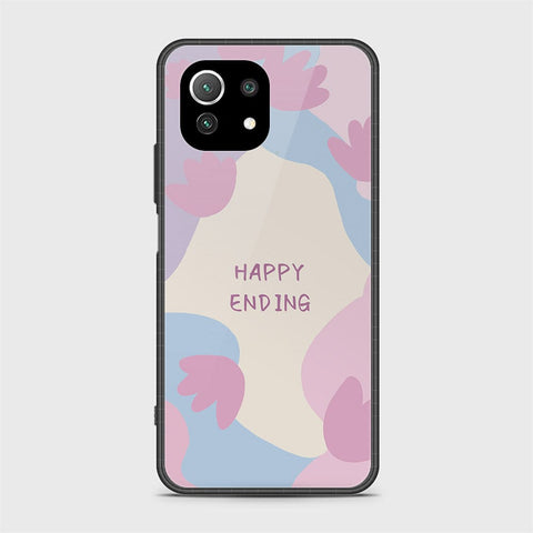 Xiaomi Mi 11 Lite Cover - Happy Series - HQ Ultra Shine Premium Infinity Glass Soft Silicon Borders Case