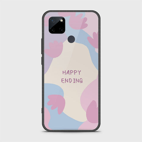 Realme C25Y Cover - Happy Series - HQ Ultra Shine Premium Infinity Glass Soft Silicon Borders Case