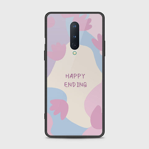 OnePlus 8 4G Cover - Happy Series - HQ Ultra Shine Premium Infinity Glass Soft Silicon Borders Case
