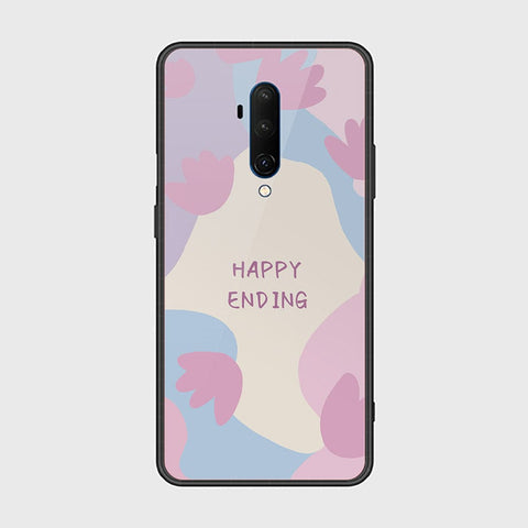 OnePlus 7T Pro Cover - Happy Series - HQ Ultra Shine Premium Infinity Glass Soft Silicon Borders Case