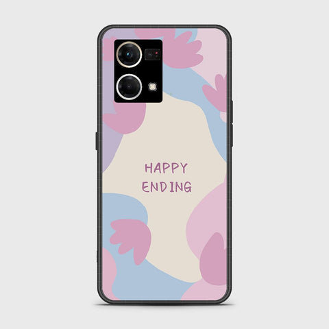 Oppo F21 Pro 4G Cover - Happy Series - HQ Ultra Shine Premium Infinity Glass Soft Silicon Borders Case