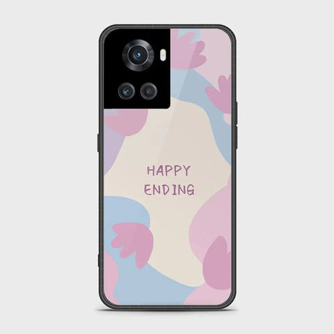 OnePlus Ace Cover - Happy Series - HQ Ultra Shine Premium Infinity Glass Soft Silicon Borders Case