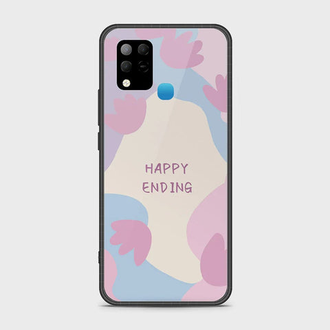 Infinix Hot 10s Cover - Happy Series - HQ Ultra Shine Premium Infinity Glass Soft Silicon Borders Case