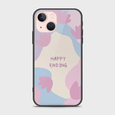 iPhone 14 Plus Cover - Happy Series - HQ Ultra Shine Premium Infinity Glass Soft Silicon Borders Case