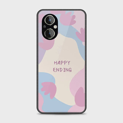 Oppo A96 5G Cover - Happy Series - HQ Ultra Shine Premium Infinity Glass Soft Silicon Borders Case