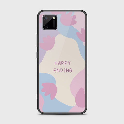 Realme C11 Cover - Happy Series - HQ Ultra Shine Premium Infinity Glass Soft Silicon Borders Case