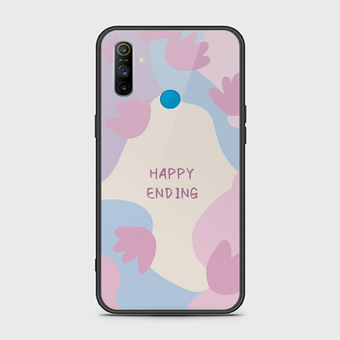 Realme 5s Cover - Happy Series - HQ Ultra Shine Premium Infinity Glass Soft Silicon Borders Case