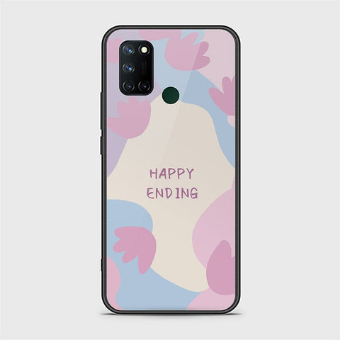 Realme C17 Cover - Happy Series - HQ Ultra Shine Premium Infinity Glass Soft Silicon Borders Case