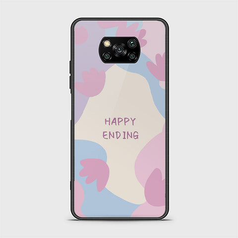 Xiaomi Poco X3 Pro Cover - Happy Series - HQ Ultra Shine Premium Infinity Glass Soft Silicon Borders Case