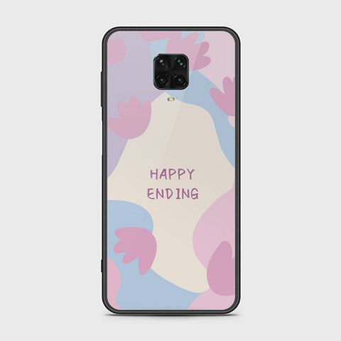 Xiaomi Redmi Note 9S Cover - Happy Series - HQ Ultra Shine Premium Infinity Glass Soft Silicon Borders Case