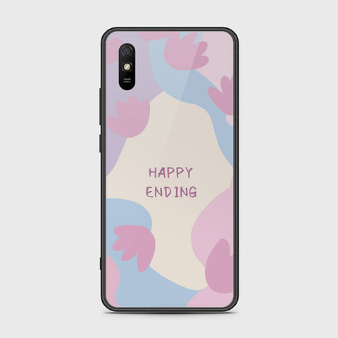 Xiaomi Redmi 9A Cover - Happy Series - HQ Ultra Shine Premium Infinity Glass Soft Silicon Borders Case