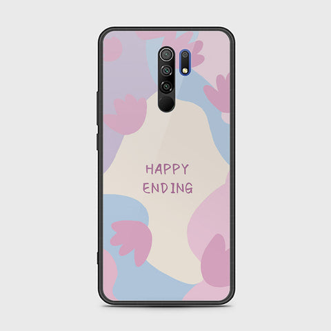 Xiaomi Redmi 9 Cover - Happy Series - HQ Ultra Shine Premium Infinity Glass Soft Silicon Borders Case