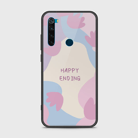 Xiaomi Redmi Note 8 Cover - Happy Series - HQ Ultra Shine Premium Infinity Glass Soft Silicon Borders Case