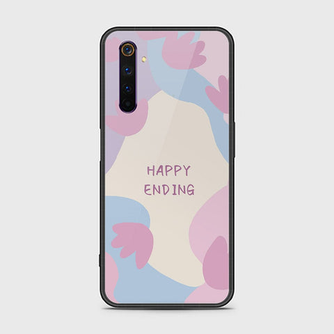 Realme 6 Pro Cover - Happy Series - HQ Ultra Shine Premium Infinity Glass Soft Silicon Borders Case