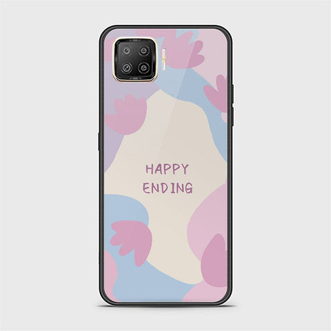Oppo F17 Pro Cover - Happy Series - HQ Ultra Shine Premium Infinity Glass Soft Silicon Borders Case