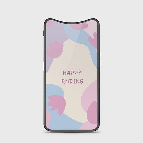 Oppo Find X Cover - Happy Series - HQ Ultra Shine Premium Infinity Glass Soft Silicon Borders Case