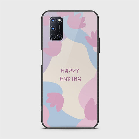 Oppo A52 Cover - Happy Series - HQ Ultra Shine Premium Infinity Glass Soft Silicon Borders Case