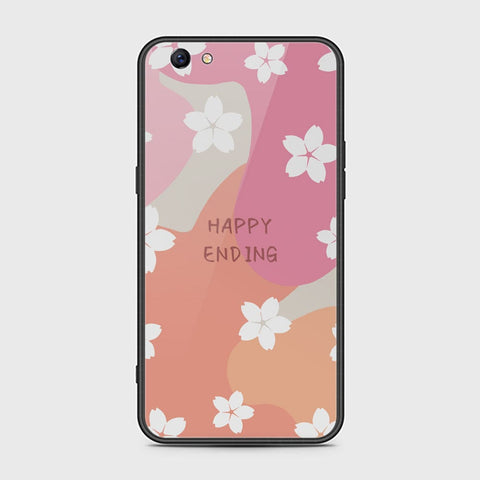 Oppo F3 Plus Cover - Happy Series - HQ Ultra Shine Premium Infinity Glass Soft Silicon Borders Case