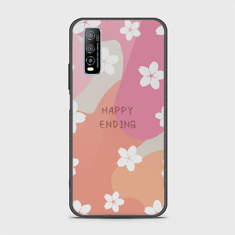 Vivo Y70s Cover - Happy Series - HQ Ultra Shine Premium Infinity Glass Soft Silicon Borders Case