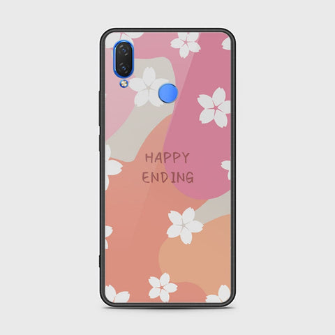 Huawei Y9 2019 Cover - Happy Series - HQ Ultra Shine Premium Infinity Glass Soft Silicon Borders Case