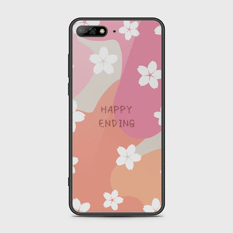 Huawei Y6 Prime 2018 Cover - Happy Series - HQ Ultra Shine Premium Infinity Glass Soft Silicon Borders Case