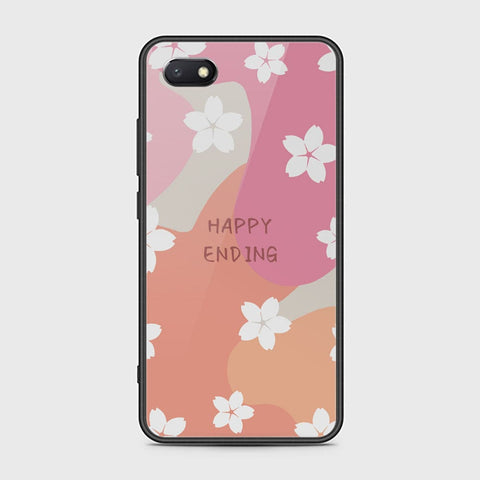 Huawei Y5 Prime 2018 Cover - Happy Series - HQ Ultra Shine Premium Infinity Glass Soft Silicon Borders Case