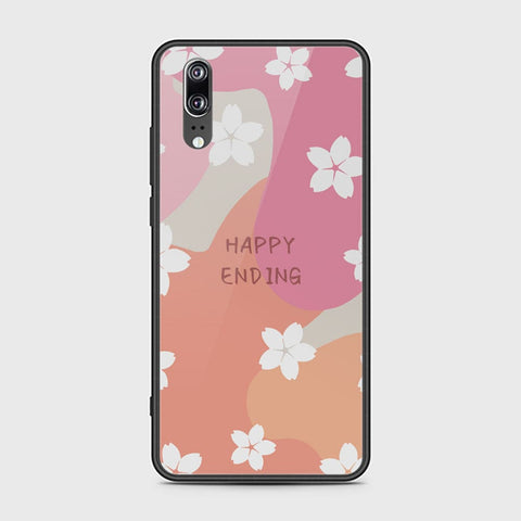 Huawei P20 Cover - Happy Series - HQ Ultra Shine Premium Infinity Glass Soft Silicon Borders Case