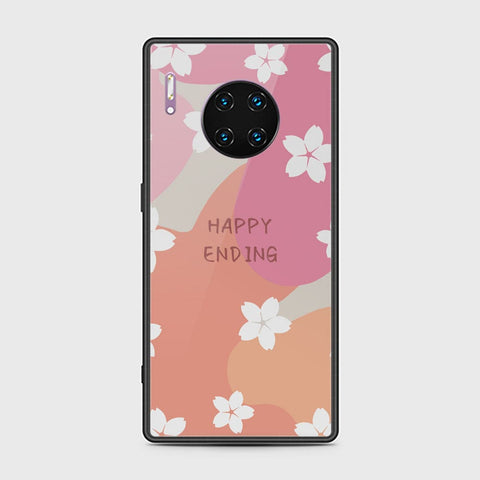 Huawei Mate 30 Pro Cover - Happy Series - HQ Ultra Shine Premium Infinity Glass Soft Silicon Borders Case