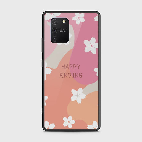Samsung Galaxy S10 Lite Cover - Happy Series - HQ Ultra Shine Premium Infinity Glass Soft Silicon Borders Case