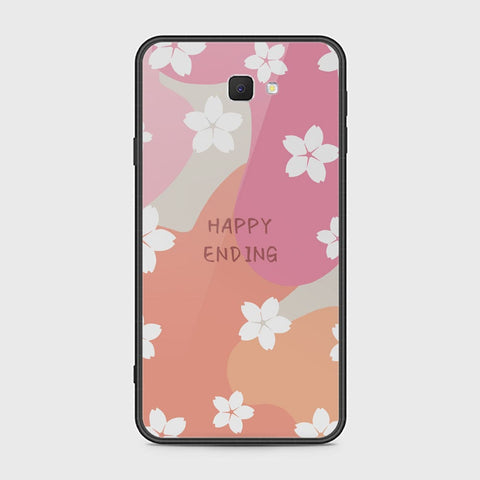 Samsung Galaxy J7 Prime Cover - Happy Series - HQ Ultra Shine Premium Infinity Glass Soft Silicon Borders Case