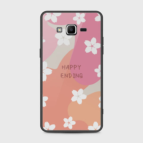 Samsung Galaxy Grand Prime Cover - Happy Series - HQ Ultra Shine Premium Infinity Glass Soft Silicon Borders Case