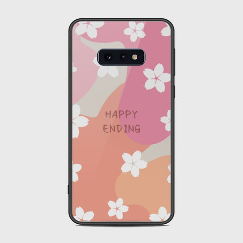 Samsung Galaxy S10e Cover - Happy Series - HQ Ultra Shine Premium Infinity Glass Soft Silicon Borders Case