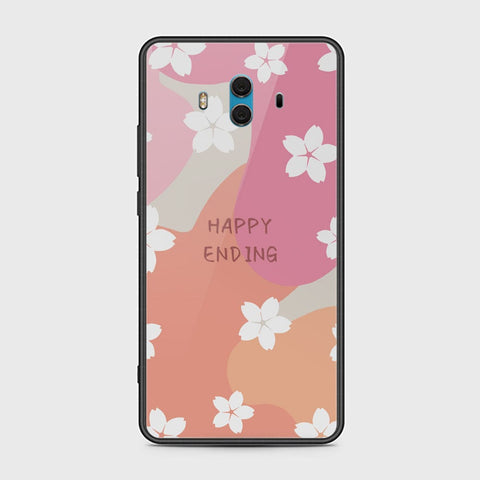 Huawei Mate 10 Cover - Happy Series - HQ Ultra Shine Premium Infinity Glass Soft Silicon Borders Case