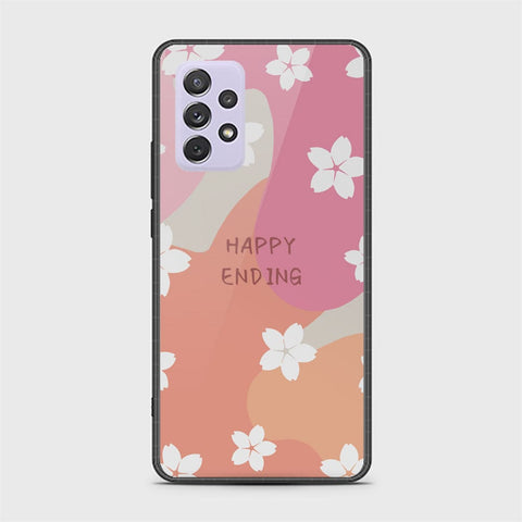 Samsung Galaxy A72 Cover - Happy Series - HQ Ultra Shine Premium Infinity Glass Soft Silicon Borders Case