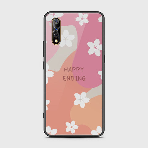 Vivo S1 Cover - Happy Series - HQ Ultra Shine Premium Infinity Glass Soft Silicon Borders Case