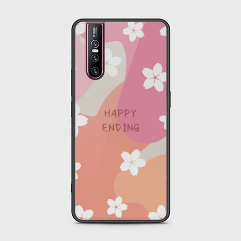 Vivo V15 Pro Cover - Happy Series - HQ Ultra Shine Premium Infinity Glass Soft Silicon Borders Case