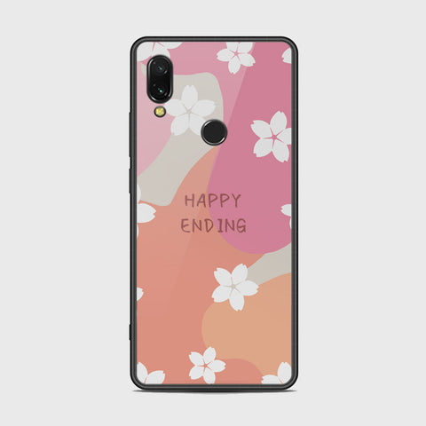Xiaomi Redmi 7 Cover - Happy Series - HQ Ultra Shine Premium Infinity Glass Soft Silicon Borders Case