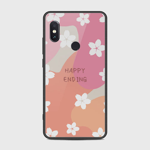 Xiaomi Redmi Note 5 Pro Cover - Happy Series - HQ Ultra Shine Premium Infinity Glass Soft Silicon Borders Case