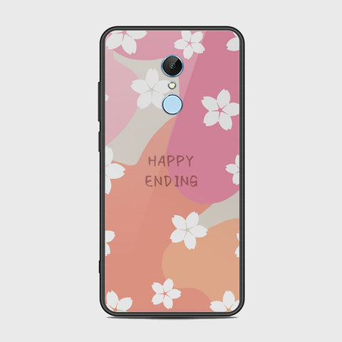 Xiaomi Redmi 5 Cover - Happy Series - HQ Ultra Shine Premium Infinity Glass Soft Silicon Borders Case