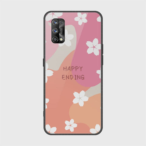 Realme 7 Pro Cover - Happy Series - HQ Ultra Shine Premium Infinity Glass Soft Silicon Borders Case