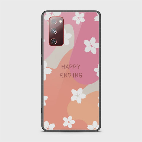 Samsung Galaxy S20 FE Cover - Happy Series - HQ Ultra Shine Premium Infinity Glass Soft Silicon Borders Case