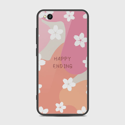 Xiaomi Redmi Go Cover - Happy Series - HQ Ultra Shine Premium Infinity Glass Soft Silicon Borders Case