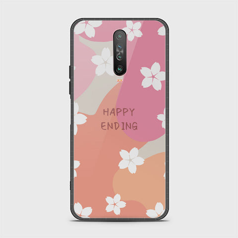 Xiaomi Redmi K30 Cover - Happy Series - HQ Ultra Shine Premium Infinity Glass Soft Silicon Borders Case