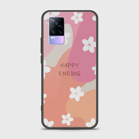 Vivo V21e Cover - Happy Series - HQ Ultra Shine Premium Infinity Glass Soft Silicon Borders Case