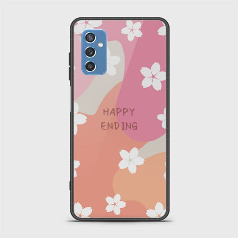 Samsung Galaxy M52 5G Cover - Happy Series - HQ Ultra Shine Premium Infinity Glass Soft Silicon Borders Case