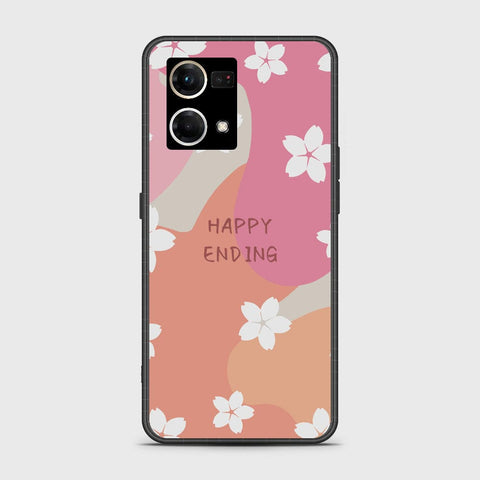 Oppo F21 Pro 4G Cover - Happy Series - HQ Ultra Shine Premium Infinity Glass Soft Silicon Borders Case