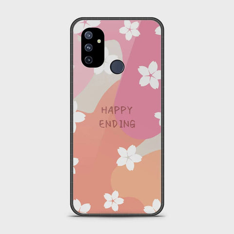 OnePlus Nord N100 Cover - Happy Series - HQ Ultra Shine Premium Infinity Glass Soft Silicon Borders Case