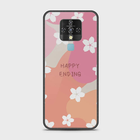 Tecno Camon 16 Cover - Happy Series - HQ Ultra Shine Premium Infinity Glass Soft Silicon Borders Case