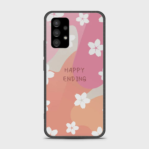 Samsung Galaxy A23 Cover - Happy Series - HQ Ultra Shine Premium Infinity Glass Soft Silicon Borders Case